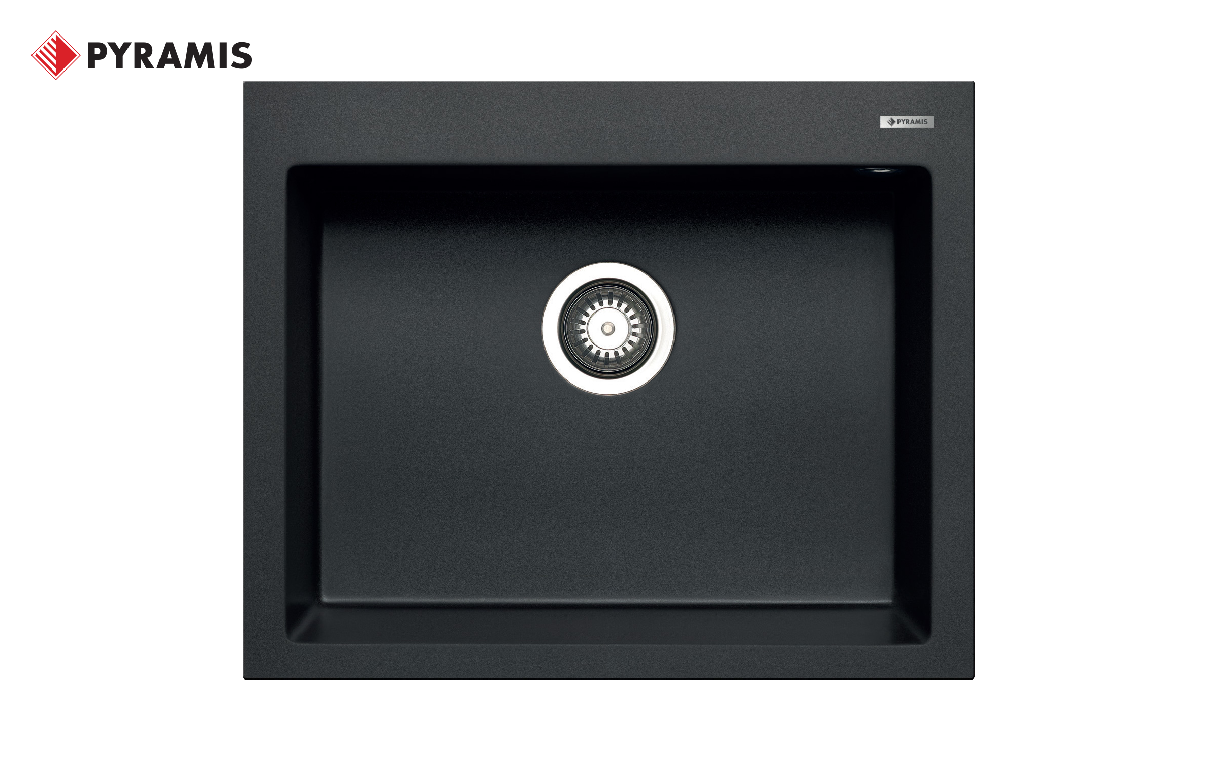 Granite sink PYRAMIS ISTROS, carbon  1